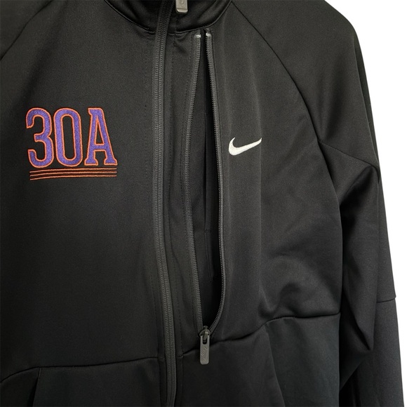 30A Nike Men's Full-Zip Chest Swoosh Jacket Medium Black Florida Embroidered - Picture 3 of 8